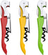 Wine Opener Waiters Corkscrew by Kitchen Gadgets - 3 Pack - 3in1 Multitool: Double Hinged Corkscrew + Foil Cutter Knife + Cap Opener - Easy One Ha...