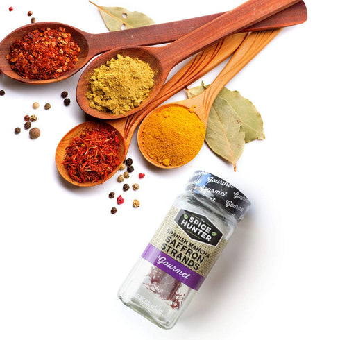 The Spice Hunter Saffron Strands, Spanish Mancha, Whole, 0.01-Ounce Jar...