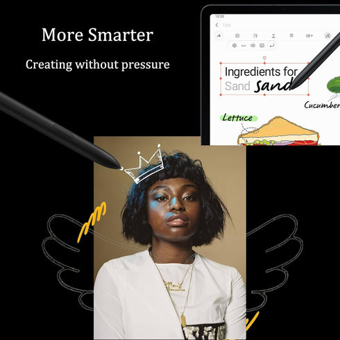 2 Pack Galaxy Tab S8 S Pen Replacement Pen for Samsung Galaxy Tab S8/S8 Plus/S8 Ultra Stylus Pen,EJ-PT870BJEGUJ,4096 Pressure Sensor(Mystic Black)...