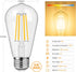 6-Pack 8W Dimmable Edison LED Light Bulbs 100W Equivalent, Vintage ST64/ST21 LED Filament Bulbs with 1000LM, 3000K Soft Warm White Lighting, E26 M...