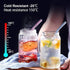 10 Pack Reusable colorful Glass Straws, 8" Shatter-Resistant Bent Drinking Straws for Smoothies, Milkshakes, Hot/Cold Drinks, with 2 Cleaning Brus...