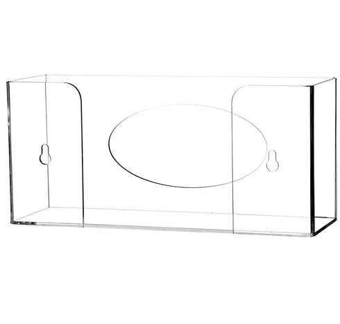 Cq acrylic Clear Wall Floating Glove Rack and Glove Box Dispenser Holder 10"x6.25"x4" Pack of 1...