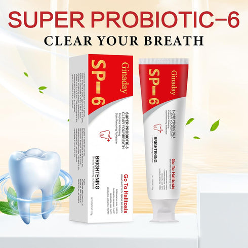 2 Pcs SP-6 Brightening Probiotic Toothpaste,Deep Cleaning Care Fresh Breath SP-6 Ultra Whitening Toothpaste....