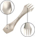 Core Element TITANIUM SPORK 3-in-1 Lightweight Eco-friendly Durable Spoon-Fork-Knife Survival Utensil Tool Perfect for Camping, Home, Travel (Pack...
