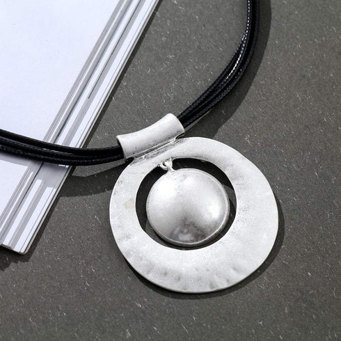 Trendy Black Leather Chokers Necklaces Chain Necklace for Women Jewelry...