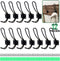 Keadic 12 Pack Heavy Duty Rustic Black Coat Hooks Kit with Screws and Expansion Screws Included, Wall Mounted Coat Hanger | Double Vintage Wall Ho...