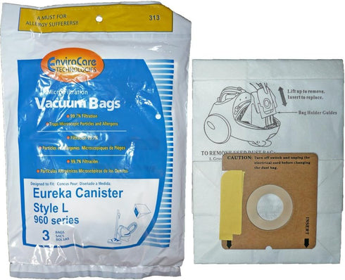 EnviroCare Replacement Micro Filtration Vacuum Cleaner Dust Bags made to fit Eureka Style L 930, 965 Series 6 Pack...