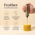 Clevr Blends Handheld Milk Frother, Stirrer, Mixer and Wisker for Coffee, Tea, Latte, Cappuccino, and Hot Chocolate Drink Prep and Fast & Easy Foa...