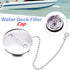 1Pack Cabin Hardware Deck Fill Cap 316 Stainless Steel Boat Accessories Boat Parts Deck Fill Replacement Cap Silver (Size: with 2" hose)...