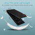 Foldable Bluetooth Keyboard, Portable Wireless Keyboard Rechargeable Full Size Ultra Slim Folding Keyboard Compatible iOS Android Windows Smartpho...
