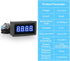 EEEkit 4 Digital Blue LED Tachometer, RPM Speed Meter Digital Motor with Hall Proximity Switch Sensor NPN for Conveyor Belts...