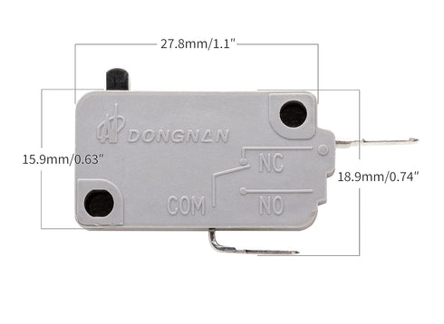 KW3A Microwave Oven Door Switch 16A 125/250V Door Interloc (2 Normally Open and 1 Normally Close)...