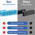 4 Inch Magnetic Vise Jaw Pads Covers, 1 Pair Retention Vice Jaw Pads Universal Jaw Covers with Multiple Angle Grooves Design, Vice Soft Jaws for W...