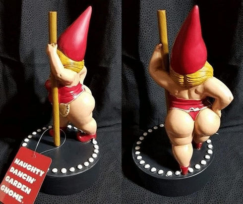 Funny Woman Dancing Gnome, Pole Dance Garden Gnomes, Funny Outdoor Indoor Statue for Home, Creative Figurine Decoration for Patio Lawn Garden Yard...
