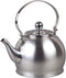 Creative Home Royal Tea 1.0 Quart Stainless Steel Stovetop Tea Kettle with Removable Infuser Basket Folding Handle Capsulated Bottom for Even Heat...
