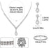 Yolev Bride Wedding Jewelry Set Wedding Rhinestones Necklaces Bridal Crystal Teardrop Dangle Earrings and Bracelet Bridesmaid Jewelry Accessories ...