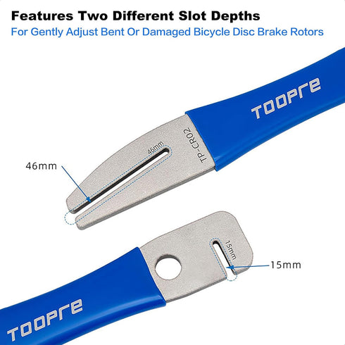 Rotor Truing Fork, Bicycle Disk Brake Rotor Alignment Tool for Mountain Road Bike MTB...