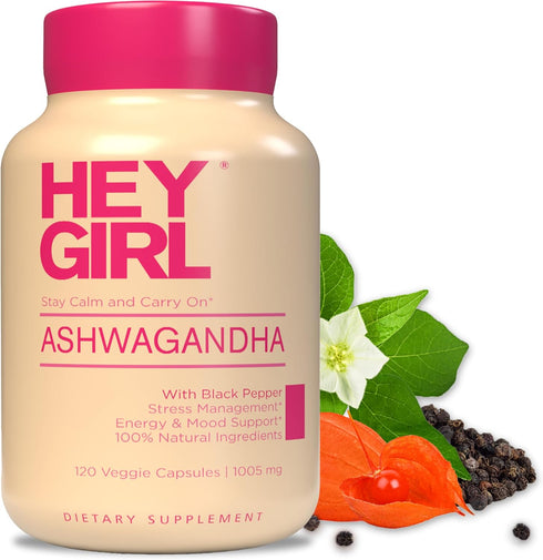 Ashwagandha Capsules 1005mg - Ashwagandha Powder with Organic Black Pepper | 120 Pills Pure Ashwagandha Powder and Root Extract | Natural Mood & S...