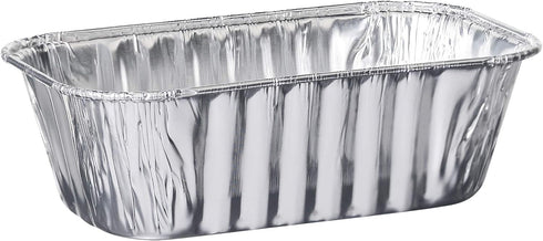 PLASTICPRO [1 Lb 10 Pack Disposable Loaf Pans Aluminum Tin Foil Meal Prep Bakeware - Cookware Perfect for Baking Cakes, Bread, Meatloaf, Lasagna 1...
