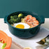 Microwave Ramen Cooker Noodle or Soup Bowl Perfect for Breakfast, Microwave Bowls with Lids Ideal for Dorm Room Essentials for Girls Boys,Office, ...