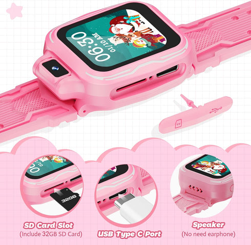 Kids Digital Watch Girls, Best Christmas Birthday Gifts for Age 3 4 5 6 7 8 9 Years Children,Touchscreen Toddler Sport Smart Watch with Camera FM ...