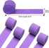 Purple Crepe Paper Streamers for Party Decorations 4 Rolls 328ft,Purple Crepe Paper for Wedding Decorations, Birthday Decorations, Baby Shower Dec...