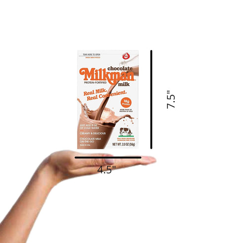 MILKMAN Chocolate Milk Powder - Dry Milk Powder - Real Milk, Real Convenient with 18g of Protein - Contains Vitamins A&D, Natural Dry Milk - Shelf...