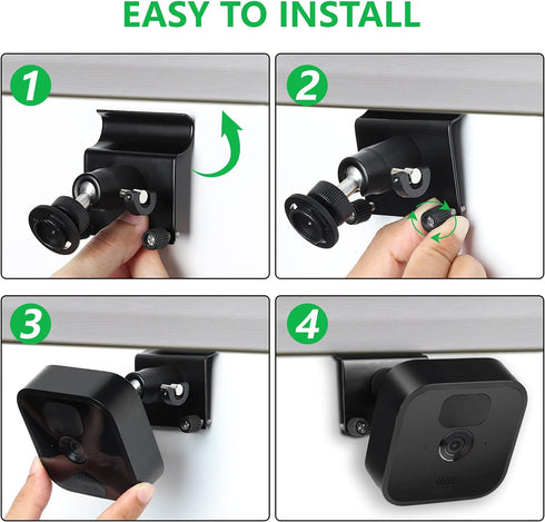 ALERTCAM 2Pack Vinyl Siding Mount for Blink Outdoor 4 (4th Gen)/(3rd Gen), Blink XT / XT2, Blink Mini, Adjustable Mounting Bracket with Outdoor Vi...