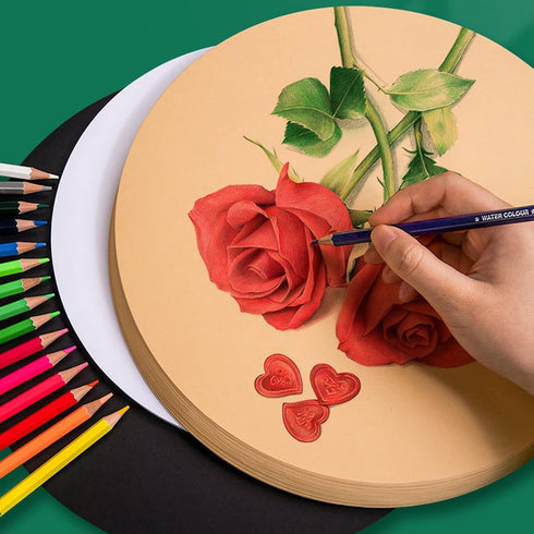 50Pcs Round Craft Paper 7.9 in (20 cm), Thick Painting Drawing Paper, Blank Cardboard Cardstock, Paper Cutouts Circle for DIY Party Decoration Art...