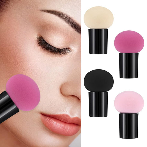 Sibba 4 PCS Makeup Eggs Sponge Beauty Blender Foundation Blending Make Up Concealer Applicator Cosmetic Face Eye Brush Set With Mini Handle Loose ...