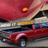 HERCOO LED Dually Bed Fender Side Marker Lights Front Rear Lamps Compatible with Ford 1999-2010 F350 F450 F550 Super Duty, Amber & Red...