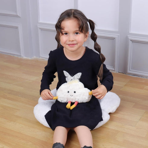 Apricot Lamb Cloud Plush Stuffed Animals for Kids, Soft Cute Plush Toys for Baby Girl and Boy, Fluffy Cloud White 4.7 Inches...