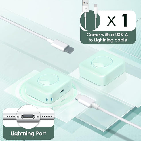 Portable Charger for iWatch Apple Watch Lightweight Travel Magnetic Charging 1200mAh, Wireless Charger with Keychain for Apple Watch Series 8/7/6/...