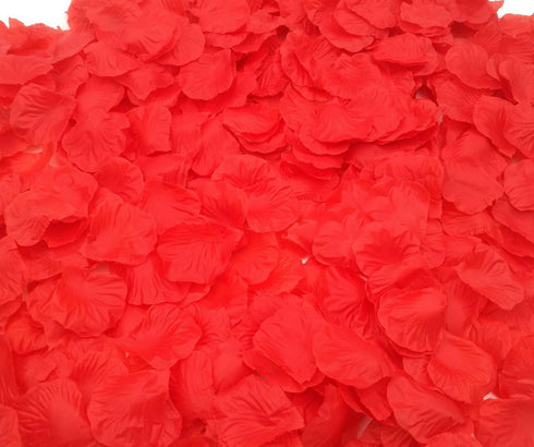 CODE FLORIST 2200 PCS Red Silk Rose Petals Wedding Flower Decoration...
