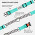 CollarDirect Martingale Dog Collar with Stainless Steel Chain and Quick Release Buckle - Reflective Collar for Large, Medium, Small Dogs - Mint Gr...