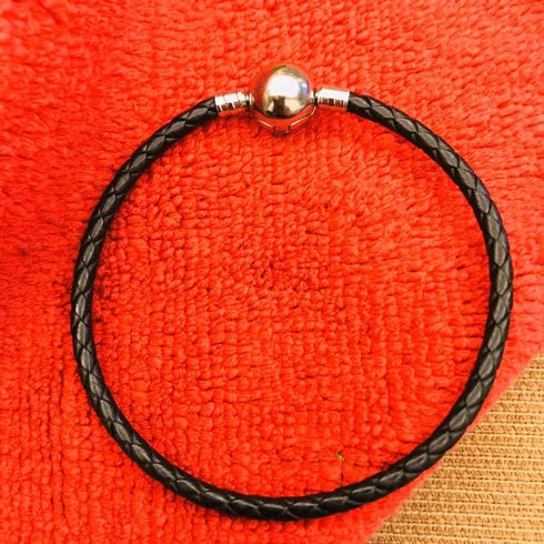 Leather Stainless Steel Chain Womens Bead Charm for Bracelets Men Girl Jewelry 18.8cm 7.4inches Daughter Mother Grandma Jewelry...
