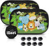 MOVINPE Car Sun Shade for Baby Kids 2 Pack Static Cling Side Window Car 80GSM Rear Sunshades Universal with 8 Suction Cups and Storage Bag - Sun G...