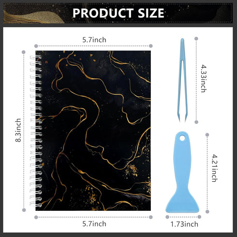 Reusable Sticker Book Collecting Album A5 Size 60 Sheets Sticker Collection Storage Book for Adults Release Paper Sticker Saver Organizer Book wit...