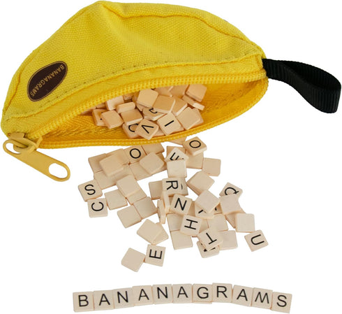 World's Smallest Bananagrams - Family Word Game - includes: 1 Banana Pouch, 144 Tiles. Recommended for ages 8 and up...