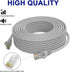 Adoreen Cat 6 Ethernet Cable 25 Ft-Gray, Outdoor & Indoor Snagless Long Round RJ45 Network Cable, POE, Soft Flexible Gbps Internet LAN Computer Pa...