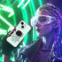 Omio Compatible with iPhone 15 Plus Case with Astronaut Hidden Stand, Luxury Love Heart Plating Case Side Edge Small Love Pattern for Women Girls ...