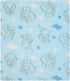 Disney Dumbo Pastel Blue, Grey & White Clouds & Stars Super Soft Baby Blanket, Light Blue, Grey, White...