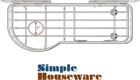 Simple Houseware Kitchen Sponge Holder with Adhesive Hooks...