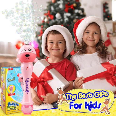 Bubble Wands for Kids Girls Princess Toy Bubble Machine Wand Maker Blower Musical&Light Up Outdoor Party Birthday Toys for Toddlers, Gift for 3 4 ...