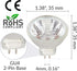 Simba Lighting MR11 Halogen 20W 12V FTD Spotlight Light Bulbs (10 Pack) 2-Pin 220lm for Landscape, Accent, Track Lights, and Fiber Optics, GU4 Bi-...