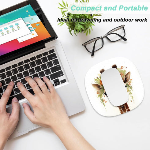 Rimilak Small Mouse Pad 6.6 Inch, Takes up Wrist and Mouse Space, Waterproof Compact Mini Mouse Mat for Laptop Computer Wireless Mouse Keyboard Ho...