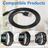 Smart Watch Charger Magnetic 4 Pin for Bluetooth Smart Watches GT88 G3 GT68 KW08 KW18 Y3 KW88 KW98 KW99 KW28 FS08 GV68 KW06 USB Charging Cable Rep...