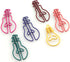 60 Pack Cute Fun Paper Clips Creative Bulb Shape Multi Color Great for Paper Clip Collectors Bookmark Document Holder Office School Notepad Sticke...