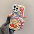 Compatible with iPhone 14 Pro Cute Case, TPU Leather Phone Emboss Cartoon case Soft Rubber Shockproof Protective for iPhone 14 Pro Case Cover for ...