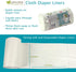 OsoCozy Flushable Diaper Liners - Make Cloth Diapering Convenient with Easy, Quick, Cloth Diaper Liners - Super Soft and Gentle on Baby’s Skin...